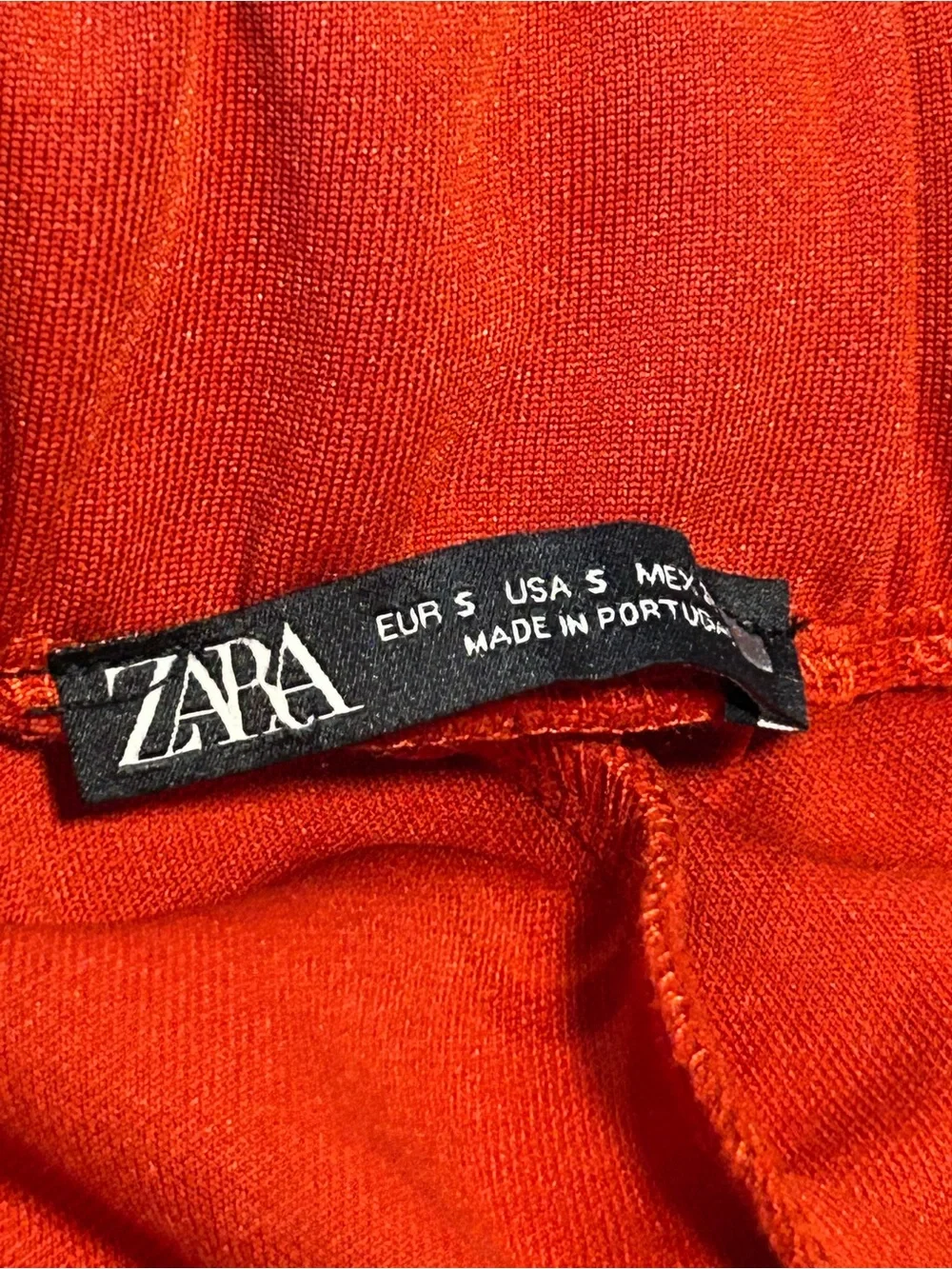 Zara Kids Bright Red Pull-On Leggings